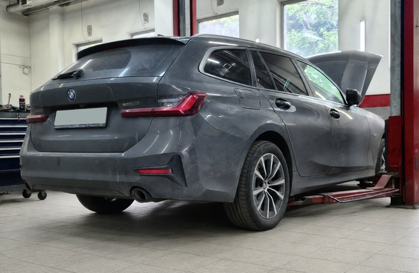 BMW G21 320e xDrive Hybrid после планового ТО BMW и диагностики ходовой
