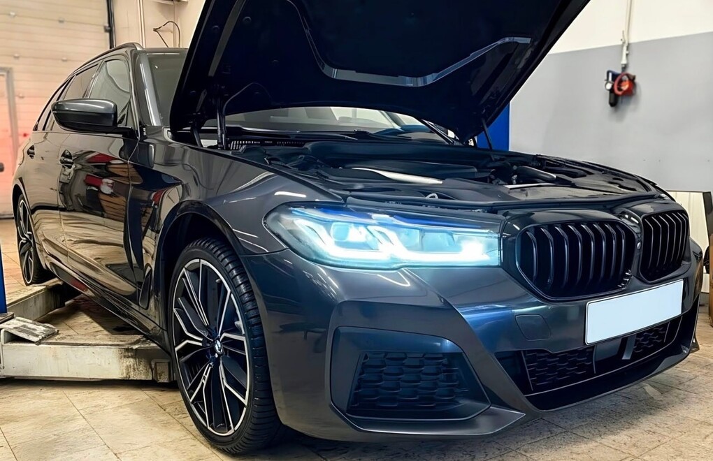 BMW 520D xDrive G31 - обслуживание трансмиссии xDrive