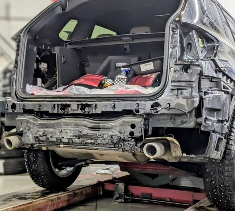BMW X3 G01 - ремонт заднего бампера