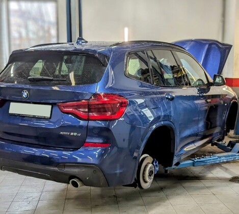 BMW X3 G01 30d B57 - осмотр ходовой части и диагностика систем автомобиля