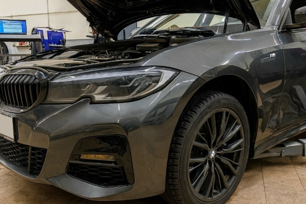 BMW 320d G20 - устранение неисправности узла системы охлаждения, влияющей на работу отопления