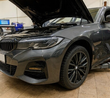 BMW 320d G20 - устранение неисправности узла системы охлаждения, влияющей на работу отопления